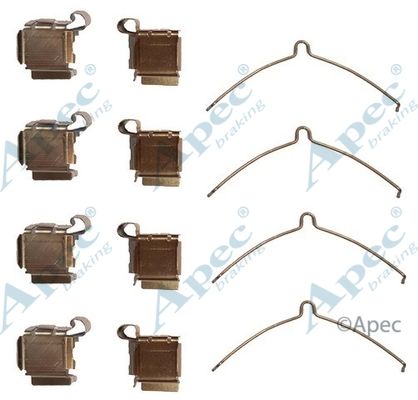 APEC BRAKING Lisakomplekt, ketaspiduriklotsid KIT1059